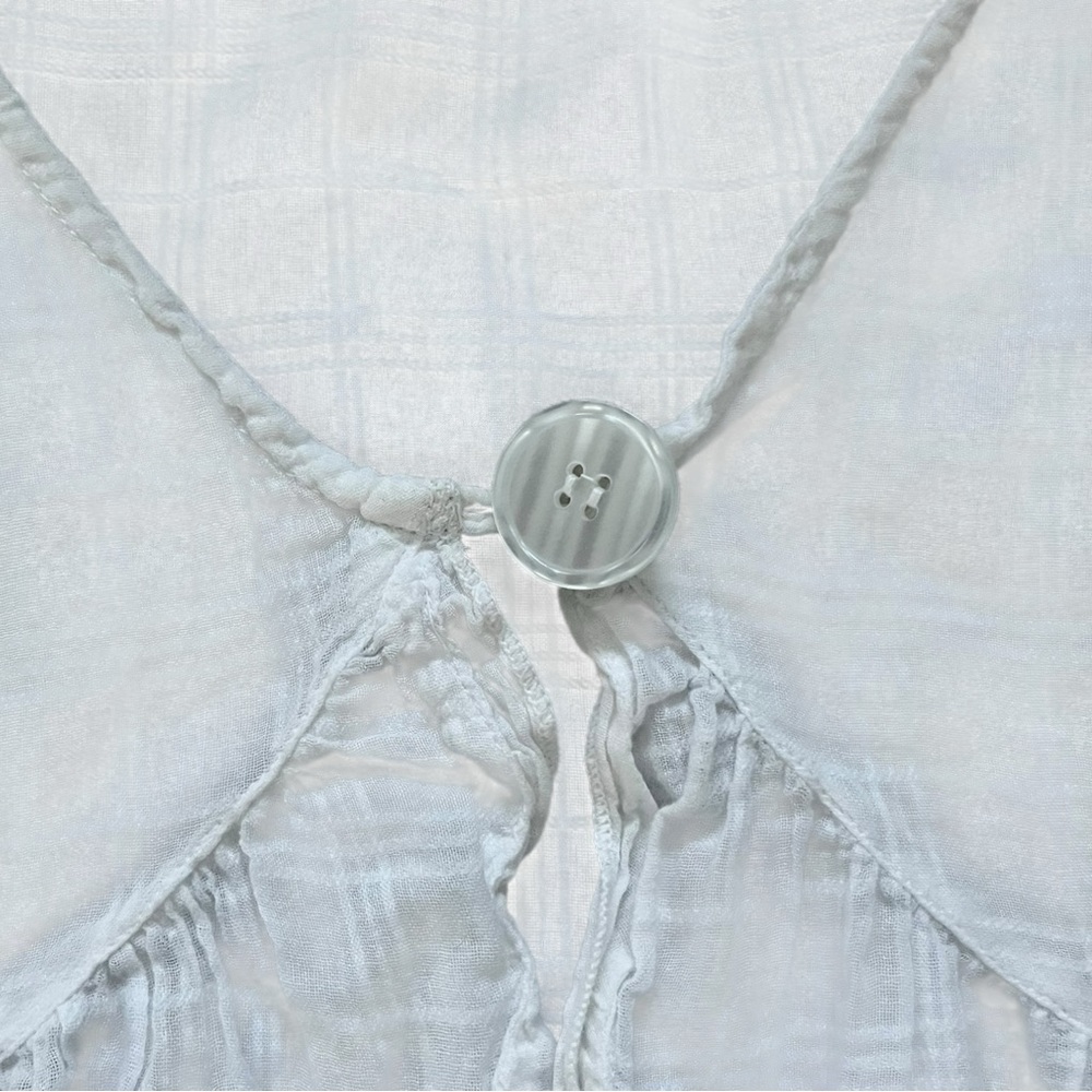 Sacred Threads White Ruffle Blouse - Picture 4 of 5